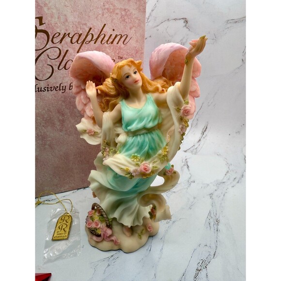 Seraphim Classics “Chelsea" Summer’s Delight” Angel Figurine by Roman #78048 - Picture 1 of 16
